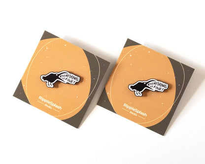 @62 Everything is fine Crow Enamel Pin