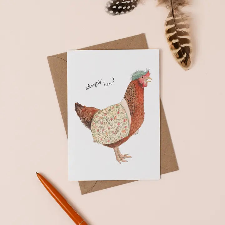 Alright Hen Card