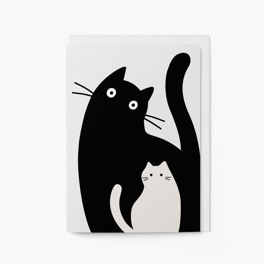 Mother And Kitten Card