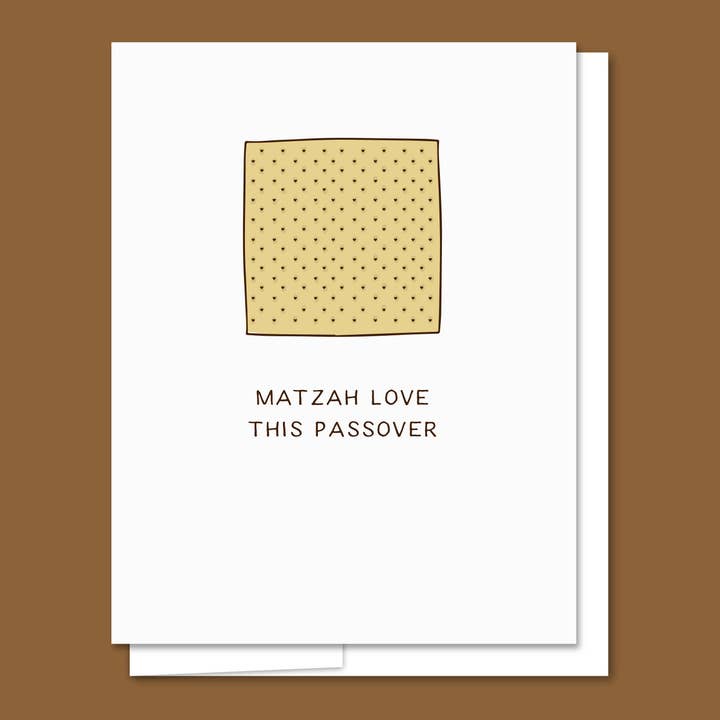 Matzah Card Letterpress Passover Card