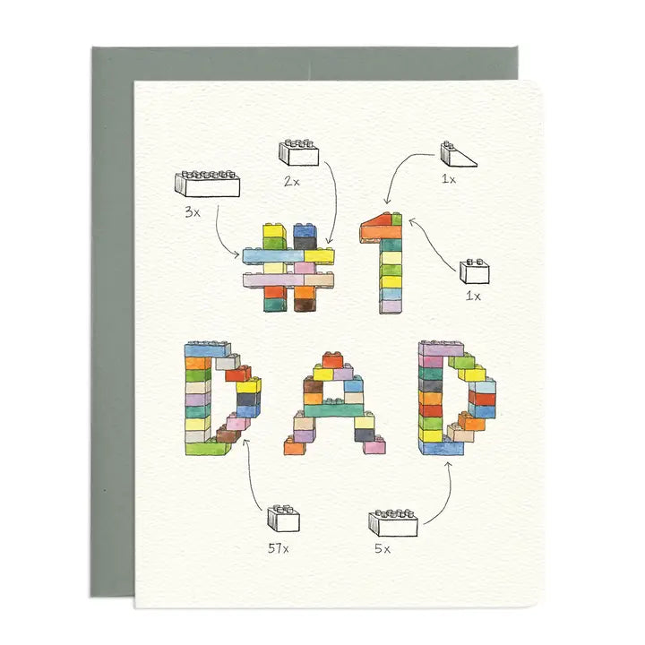 Number 1 Dad Card
