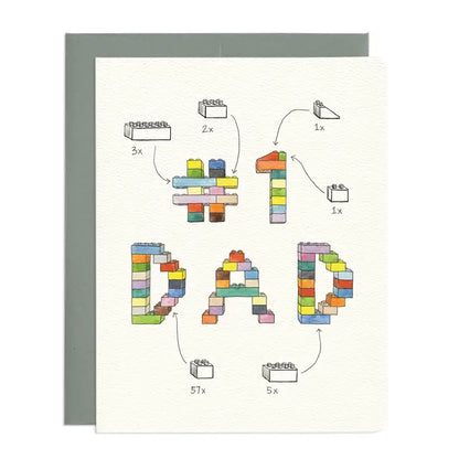 Number 1 Dad Card