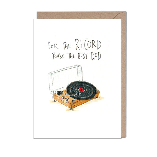 Record Best Dad Card