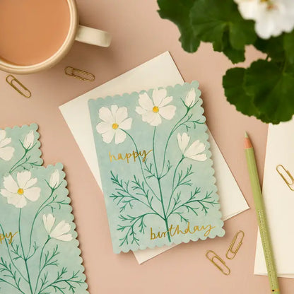 Cosmos Happy Birthday Card