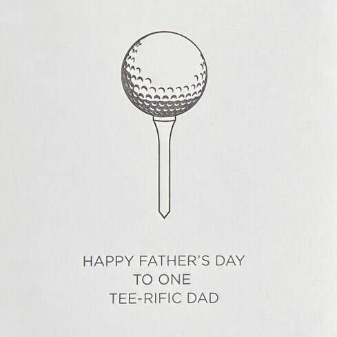 Tee-rific Dad Letterpress Father's Day Card