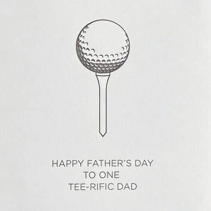 Tee-rific Dad Letterpress Father's Day Card