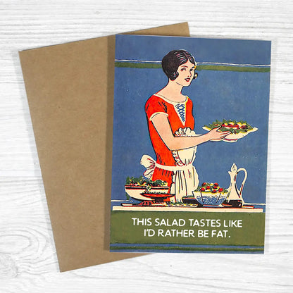 Salad Greeting Card