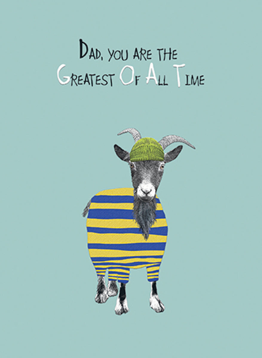 Dad You Are The GOAT Father's Day Card