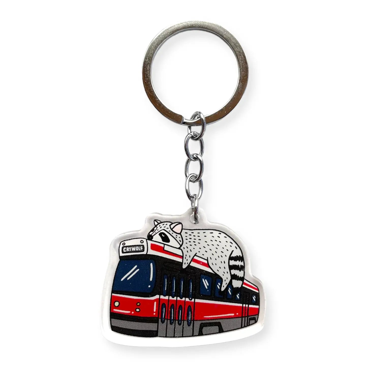 Streetcar Raccoon Acrylic Keychain