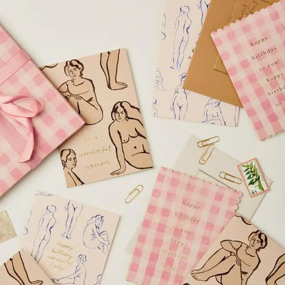 Pink Gingham Happy Birthday to You! Card