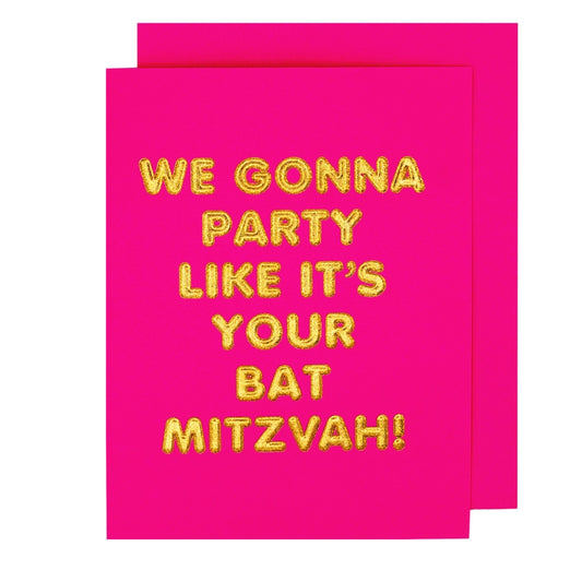 Bat Mitzvah Congrats Card