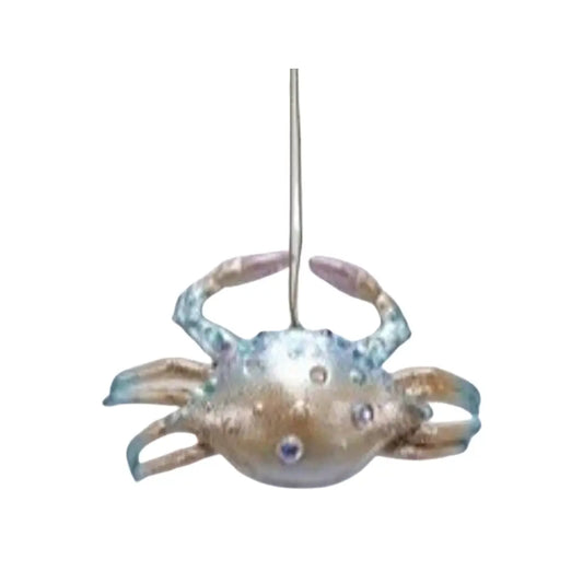 Painted Resin Crab Ornament