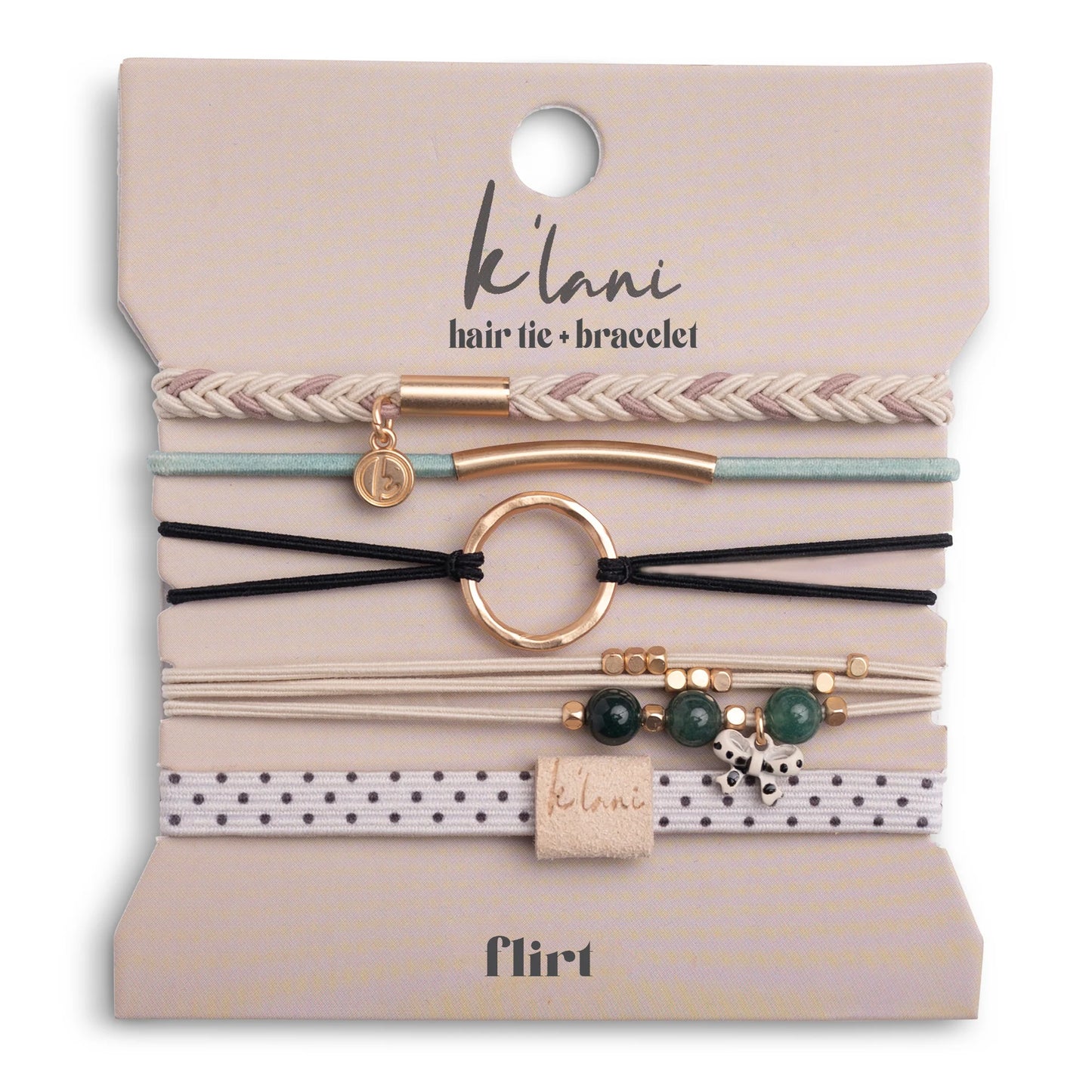Flirt Hair Tie + Bracelets