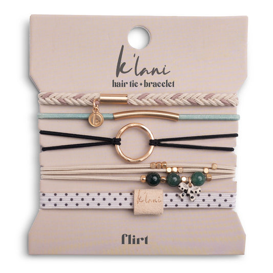 Flirt Hair Tie + Bracelets