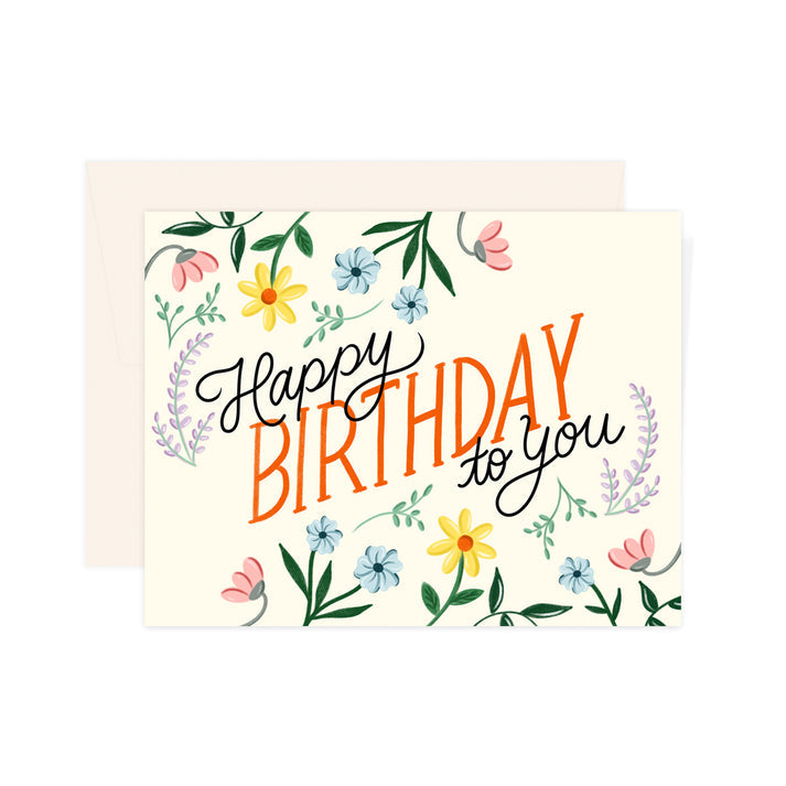 Floral Birthday Card