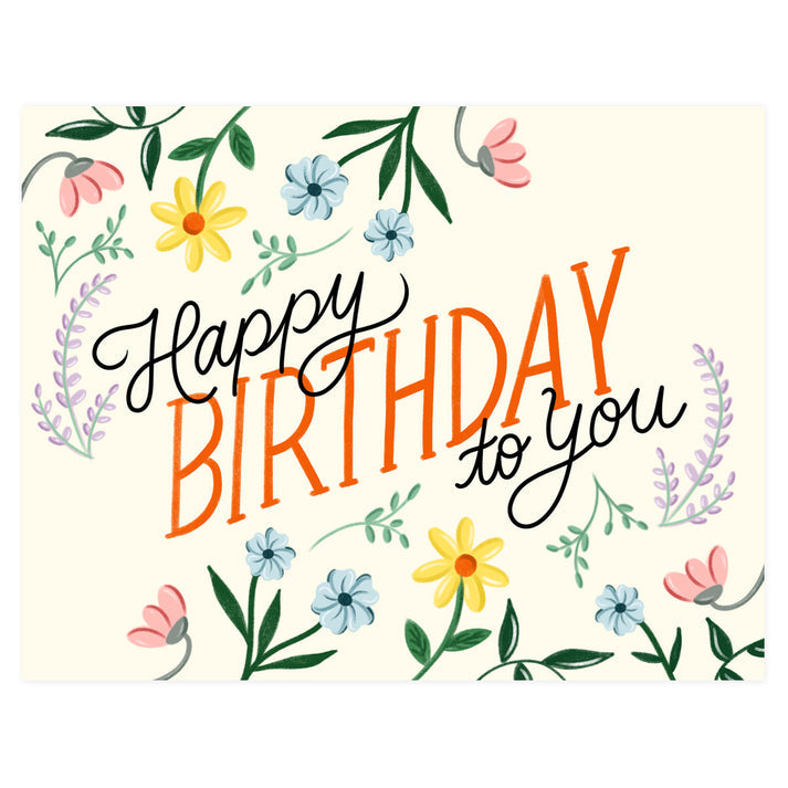 Floral Birthday Card