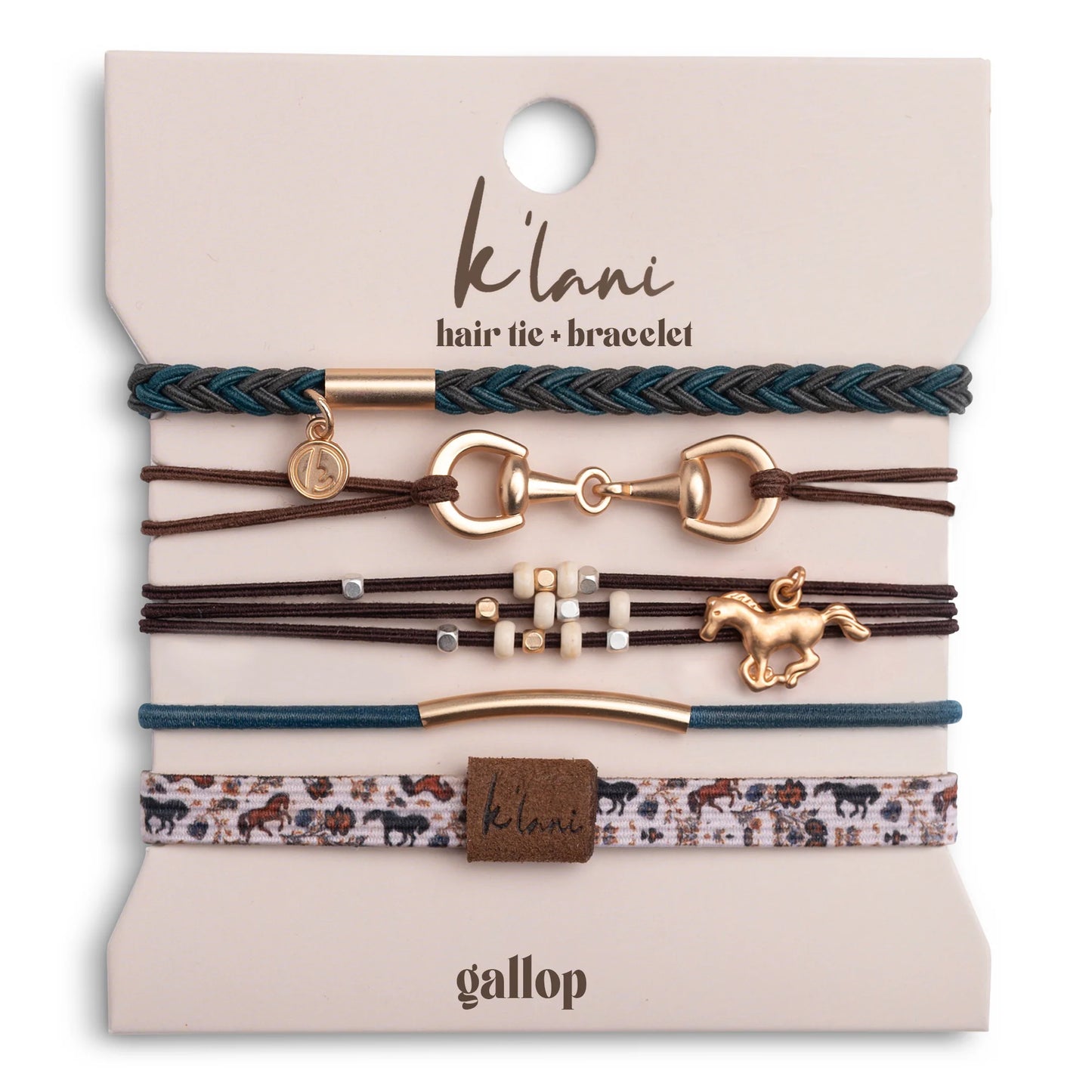 Gallop Hair Tie + Bracelets