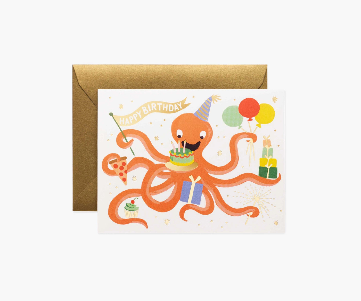 Octopus Birthday Card