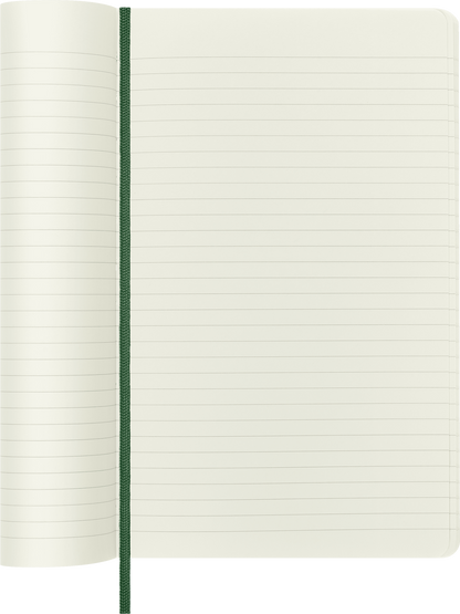 Classic Large Myrtle Green Soft Cover Ruled Notebook