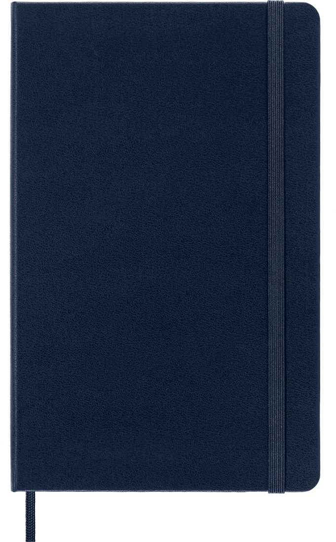 Classic Large Blue Hard Cover Dot Notebook