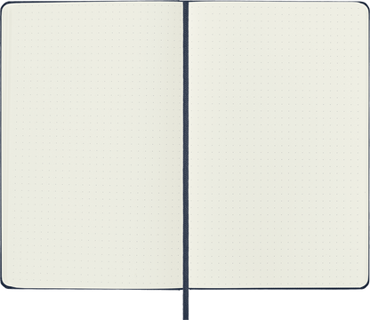 Classic Large Blue Hard Cover Dot Notebook