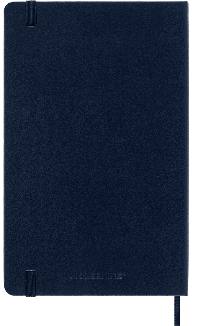 Classic Large Blue Hard Cover Dot Notebook