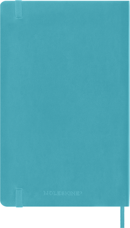 Classic Large Reef Blue Soft Cover Ruled Notebook