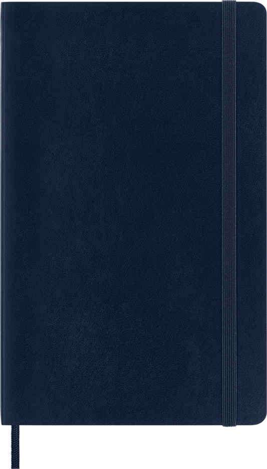 Classic Large Blue Soft Cover Square Notebook