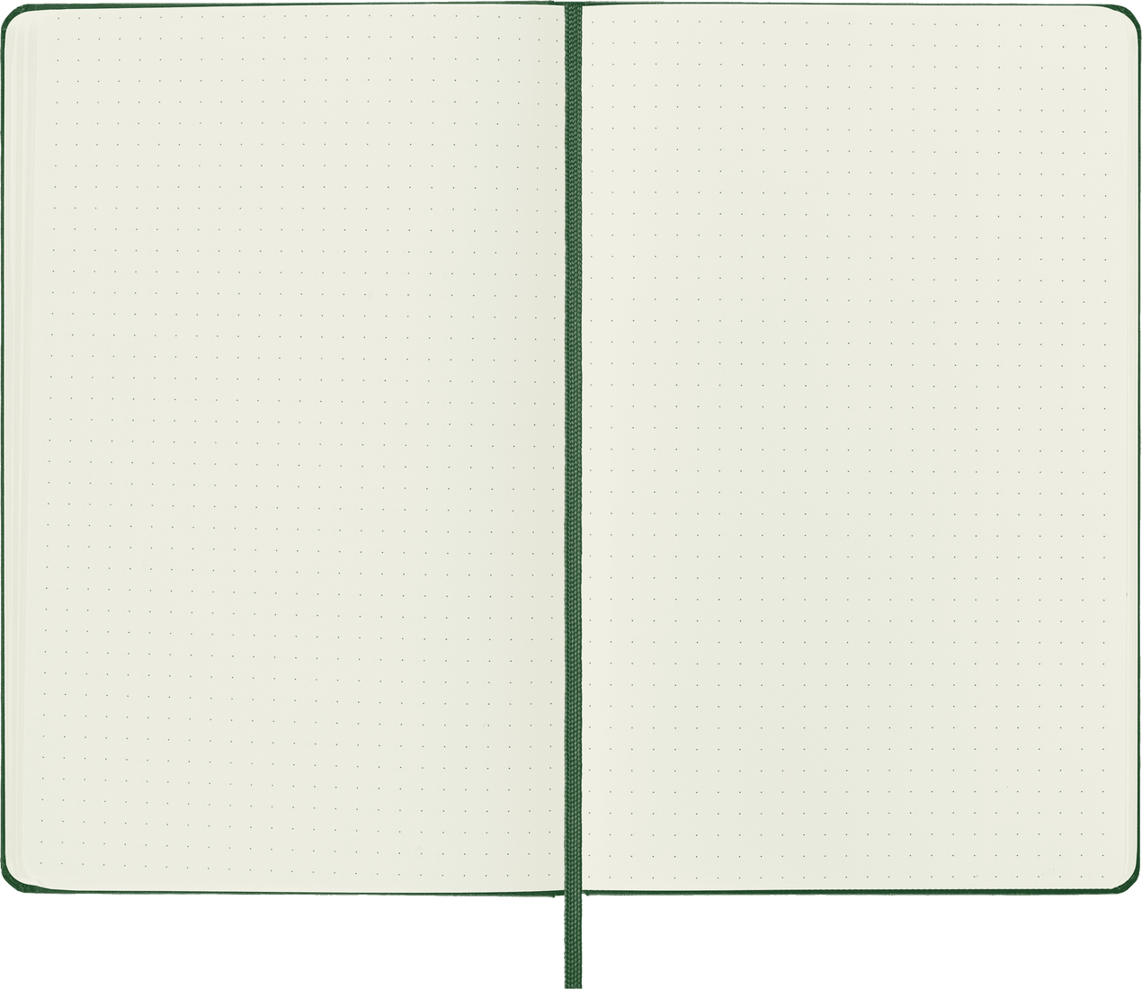 Classic Large Myrtle Green Hard Cover Dot Notebook