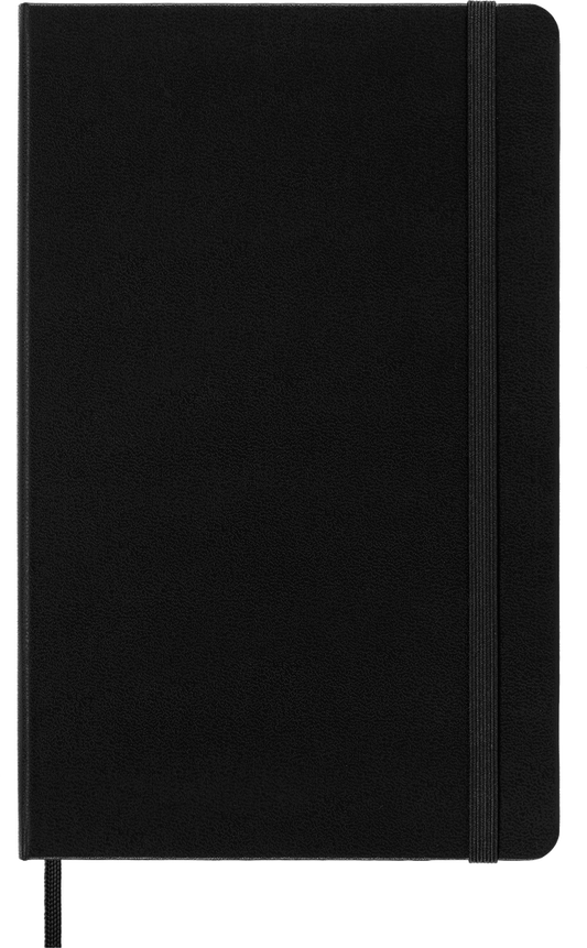 Classic Large Black Hard Cover Dot Notebook