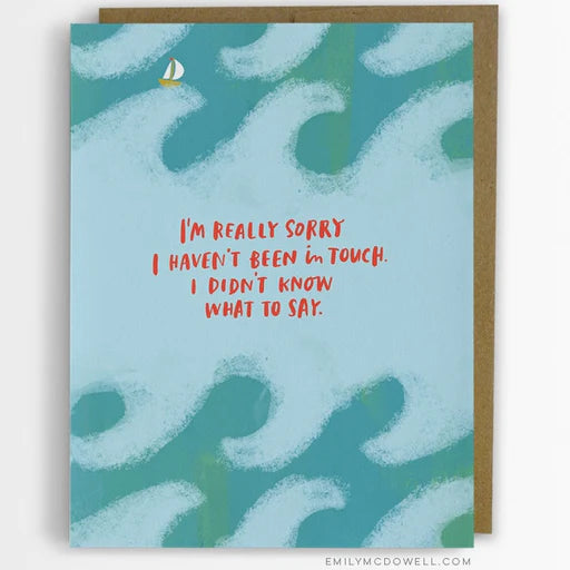 Didn't Know What To Say Empathy Card