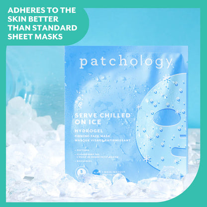 Serve Chilled On Ice Firming Hydrogel Mask -Single