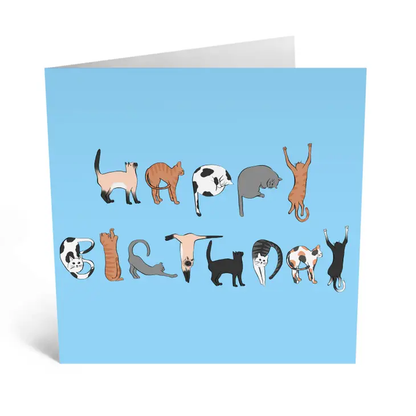 Happy Birthday Cats Card