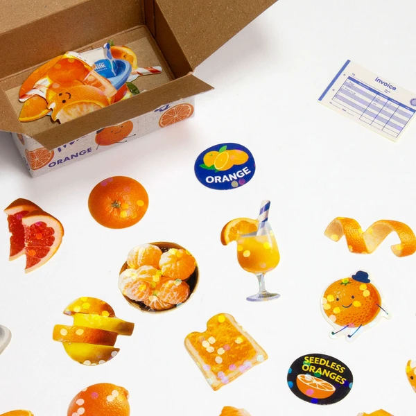 Decoration Haco Stickers Orange