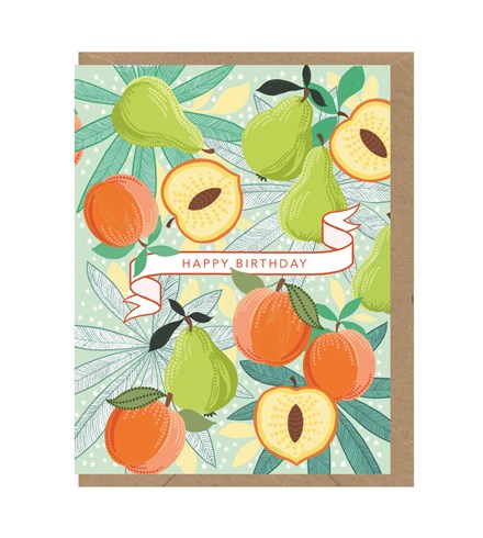 Pears And Peaches Card