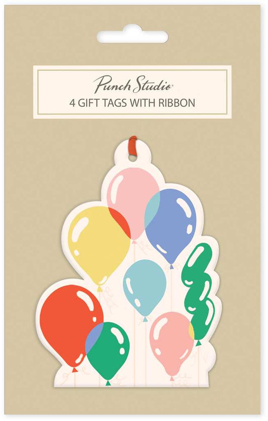 Birthday Balloons Gift Tag