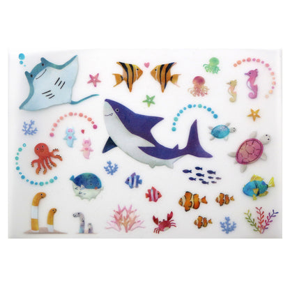 Irodo Decorative Fabric Transfer Sticker – Aquarium 1
