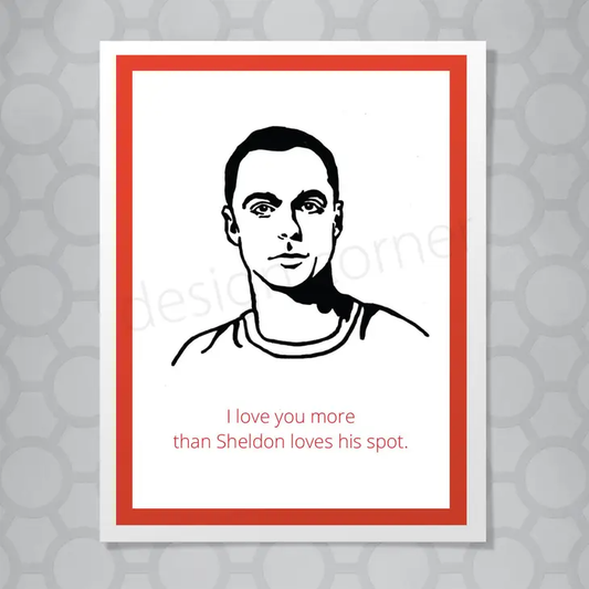 Big Bang Theory Sheldon Spot Card