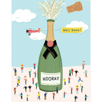 Hooray Champagne Card