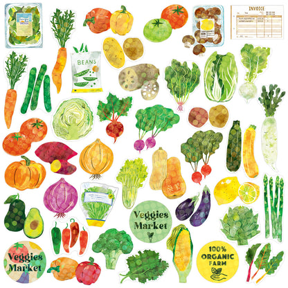 Decoration Haco Stickers Vegetable