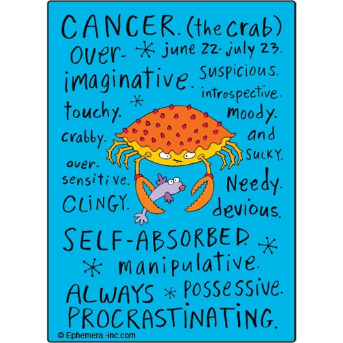 Zodiac Magnet Naughty Cancer