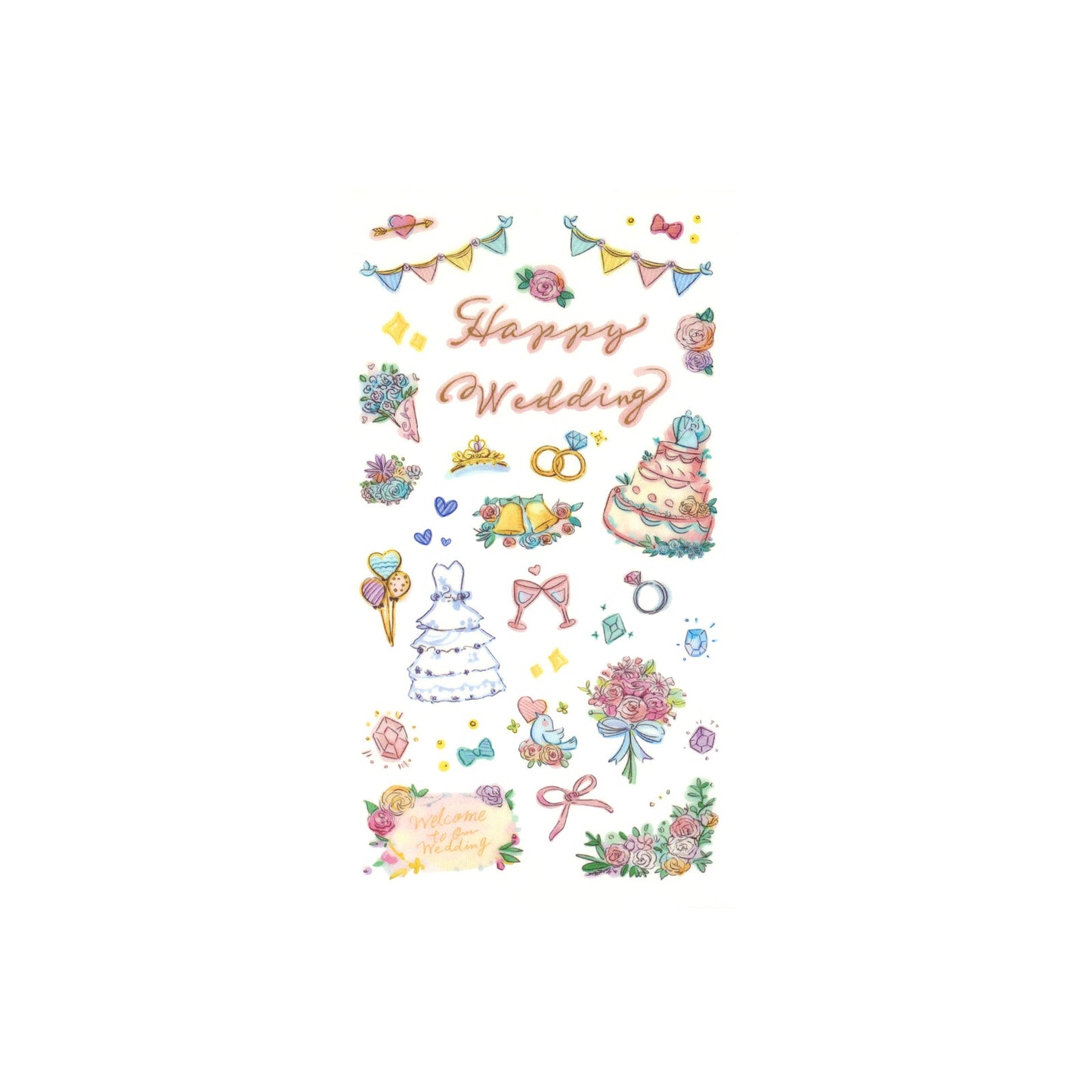 Irodo Paper Transfer Stickers – Wedding