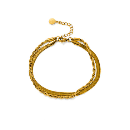 Shore Layered Bracelet Gold