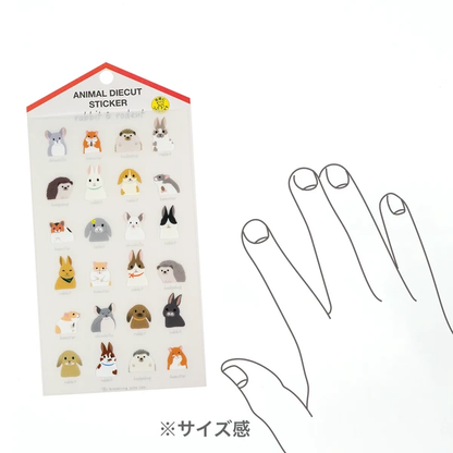 Animal Die-cut Sticker Rabbit and Rodent