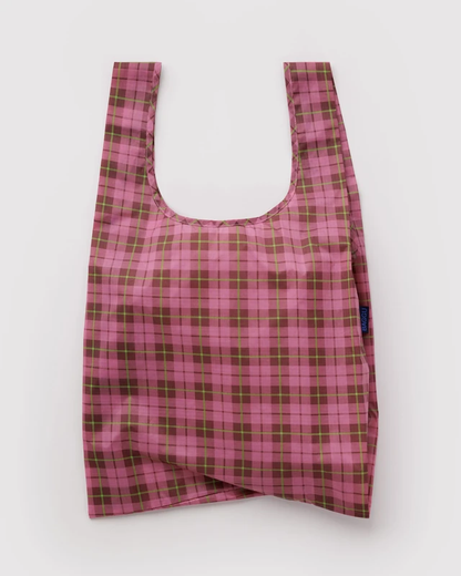 Standard Baggu - Azalea Pink Tartan