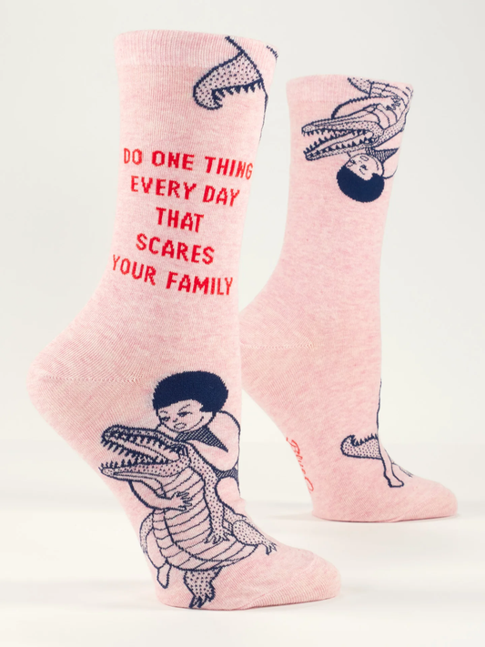 Women's Crew SocksScares Your Family