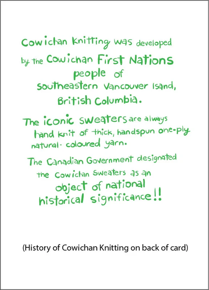 Cowichan Sweater Card