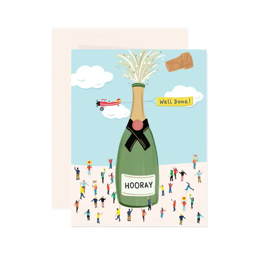 Hooray Champagne Card