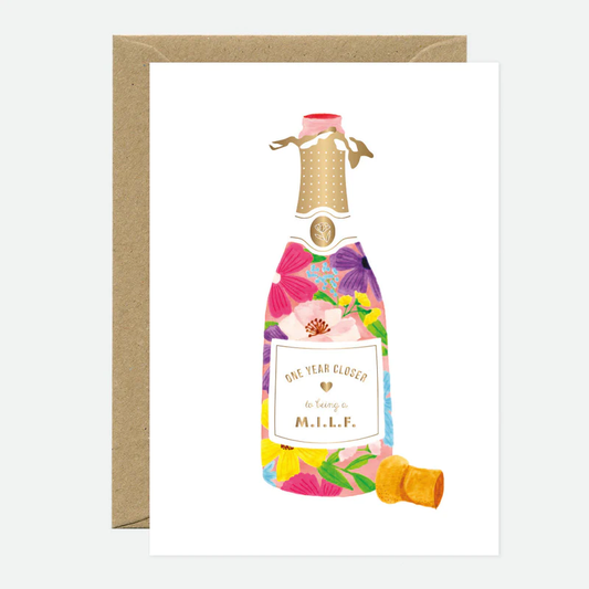 Milf Bottle Card