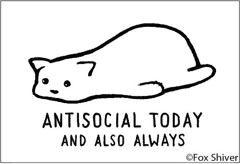 Antisocial Today And Also Always Magnet